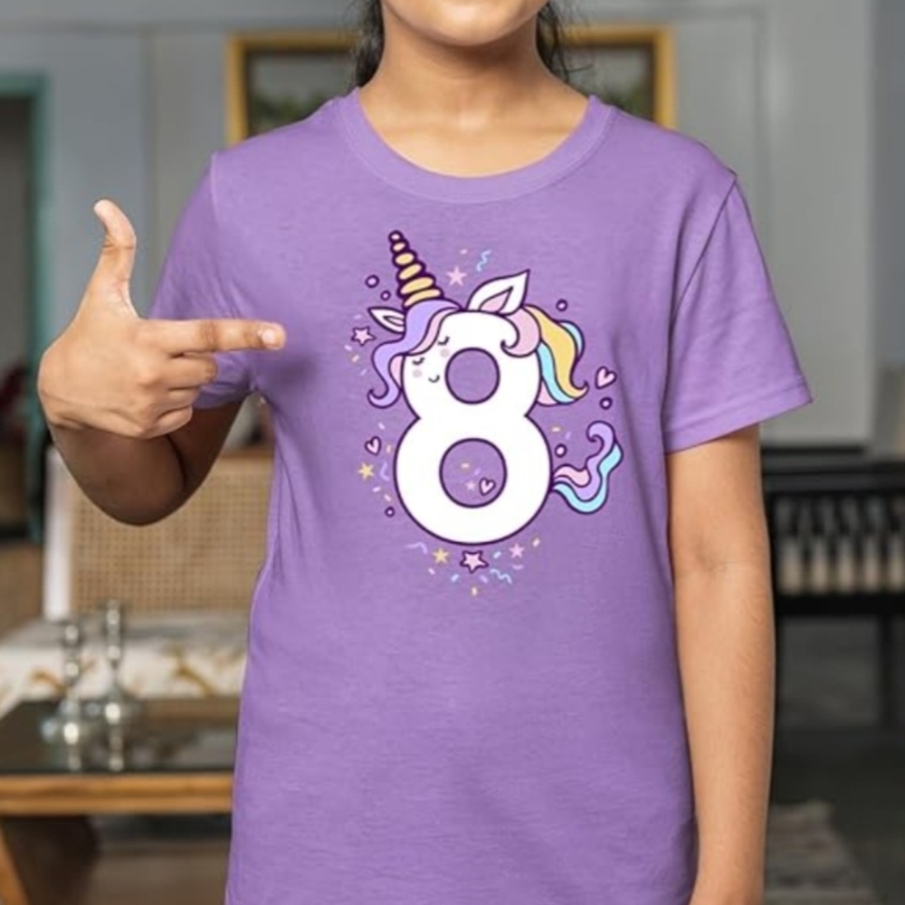 Unicorn Magic Purple Kids T-Shirt